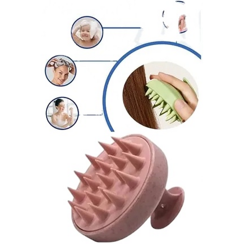 Shampoo Comb Manufacturer - Biodegradable Silicone with Wheat Straw Massager for Teeth Scalp