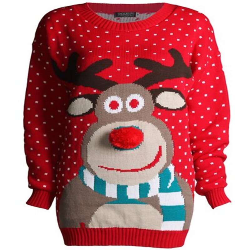 Christmas Sweater Manufacturer - Custom Jacquard Knitted Pullover Matching for Family Couple