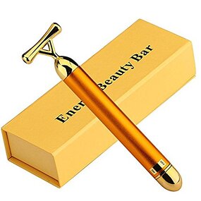 Facial Massager Manufacturer - 24K Golden Pulse T-Shape Electric Stainless Steel Firming