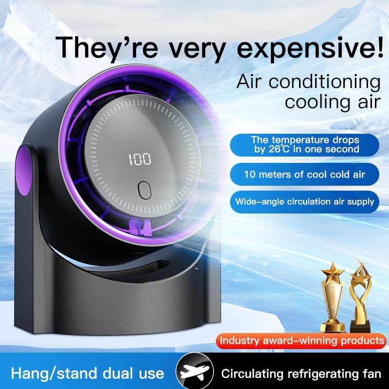 Cooling Fan Manufacturer - Multi-Functional USB Electric with Plastic Box Four-Speed Foldable