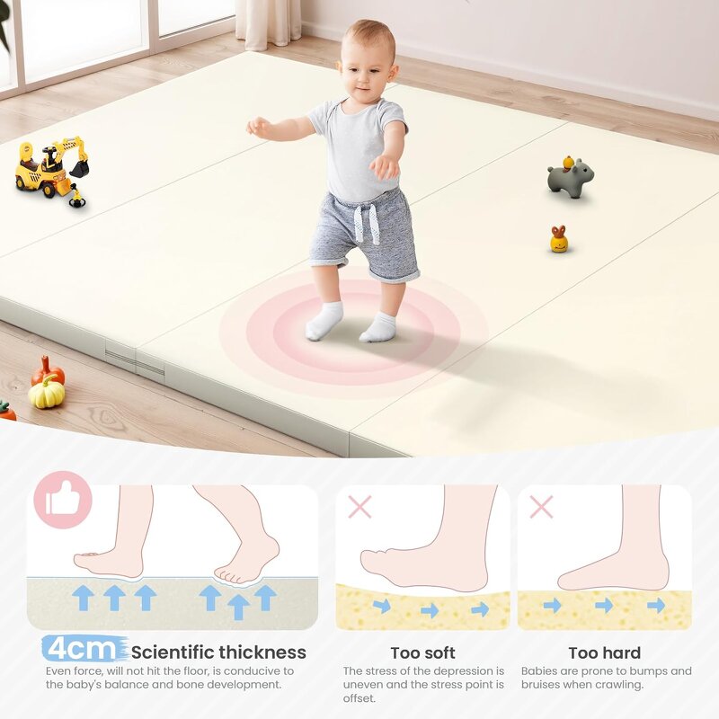 Play Mat Manufacturer - XPE/EPE Foam 4cm Soft Folded PU for Babies and Children