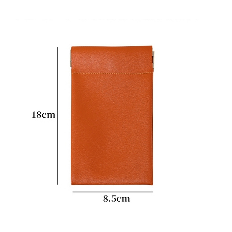 Travel Storage Bag Manufacturer - Mini Pu Leather Coin Purse Snap Closure Self-Closing
