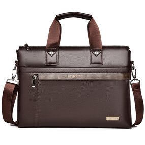 Briefcase Manufacturer - High Quality Men's Genuine Leather Durable Office Business Tote