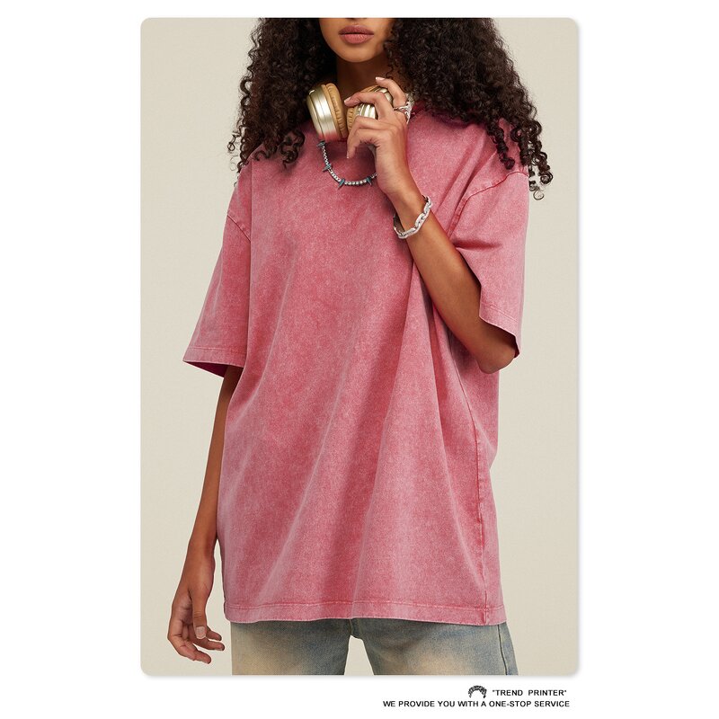 T-Shirt Manufacturer - Custom Logo Men's 100% Cotton 305 GSM Short Sleeve Crew Neck Bulk