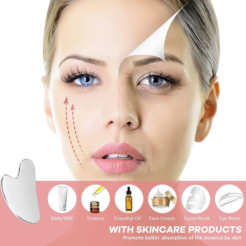 Gua Sha Tool Manufacturer - Sus 304 Stainless Steel for Back Pain Relief Facial Scraper