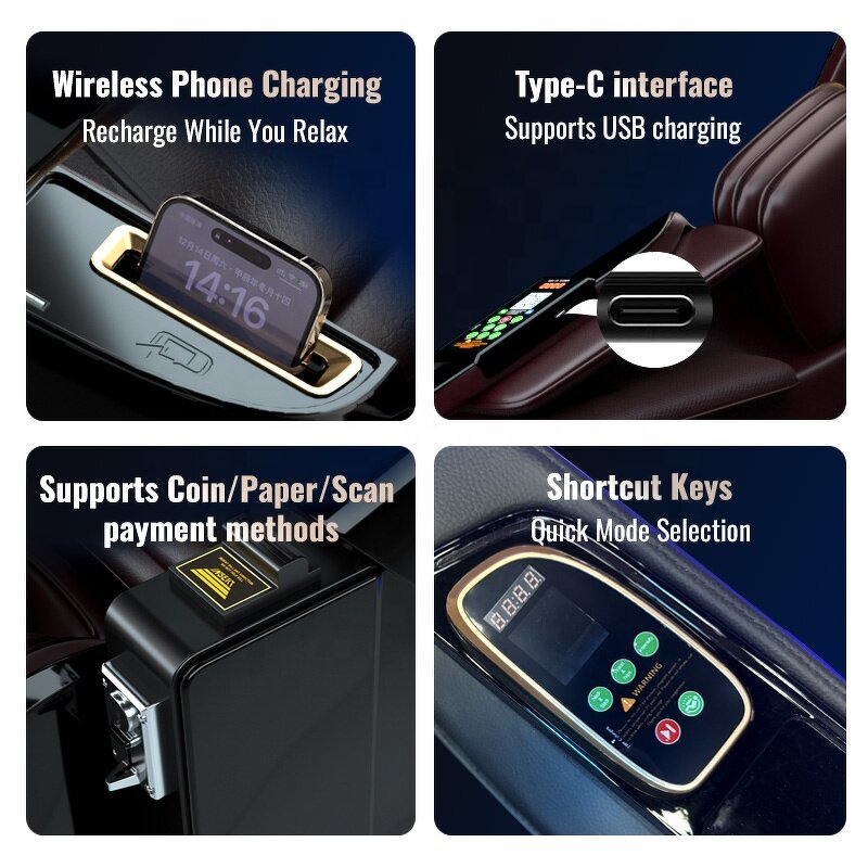 Massage Chair - Manufacturer - Credit Card Bill Coin Philippine Vending Full Body Payment System