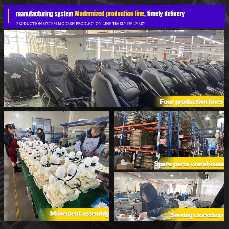 Massage Chair - Manufacturer - 2024 3D 4D SL Track 0 Gravity Salon Portable Foldable Full Body