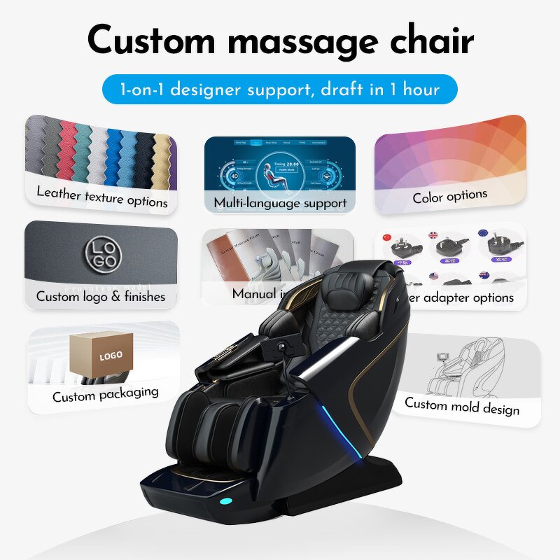 Massage Chair - Manufacturer - 4D Zero Gravity Deep Stretching Smart Full Body Home Recliner