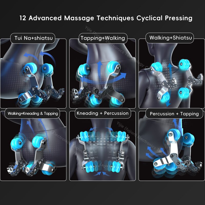 Massage Chair - Manufacturer - 3D SL Track Thai Shiatsu Stretching Heating Zero Gravity Smart Luxury