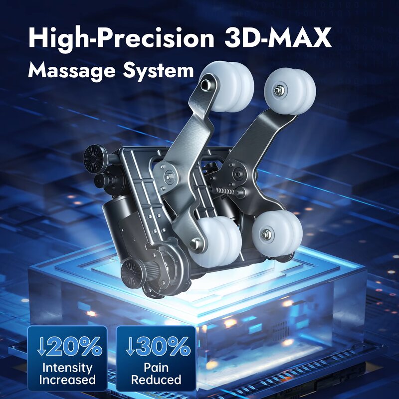 Massage Chair - Manufacturer - 3D Zero Gravity PU Leather Touch Screen Portable Full Body Luxury