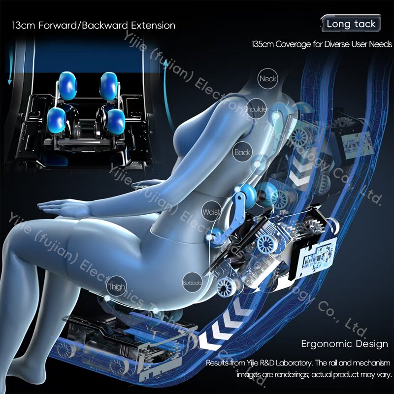 Massage Chair - Manufacturer - 2025 4D Zero Gravity Bluetooth Leather Air Pressure Foldable Portable