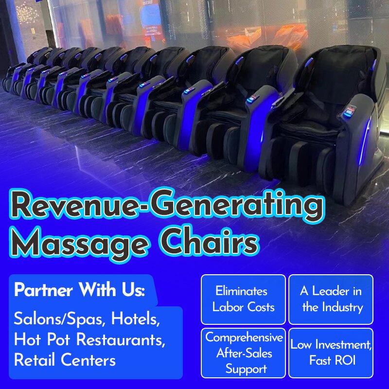 Massage Chair - Manufacturer - 4D Zero Gravity Commercial Vending Coin Operator Electric Pay Luxury