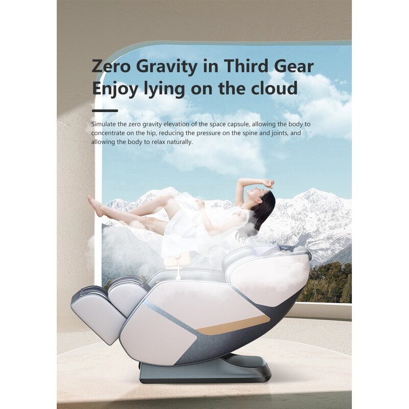 Massage Chair - Manufacturer - 4D Zero Gravity OEM AI Kneading L Track Full Body Massager