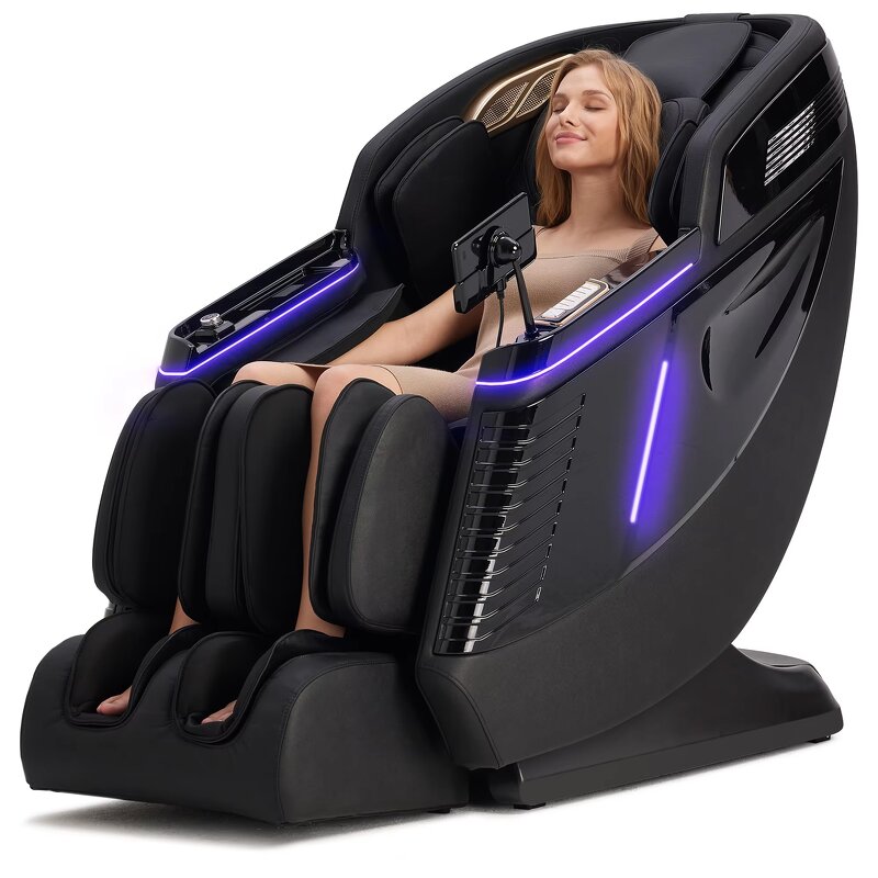 Massage Chair - Manufacturer - 3D Zero Gravity PU Leather Touch Screen Portable Full Body Luxury