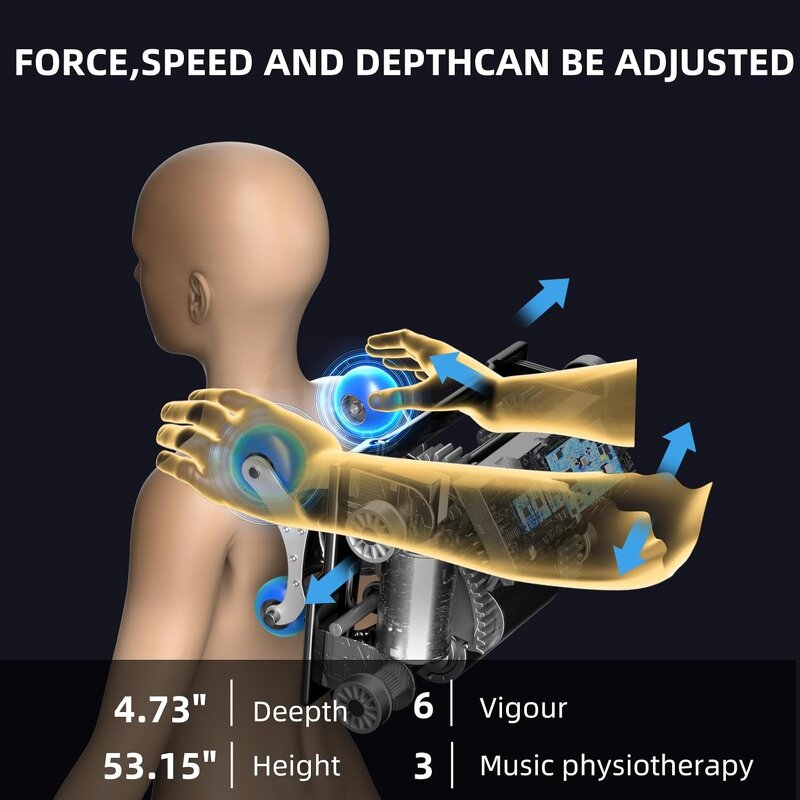 Massage Chair - Manufacturer - 4D Zero Gravity Heated Foot Roller Therapy Dual Core Full Body