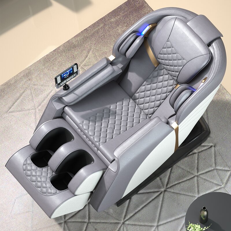 Massage Chair - Manufacturer - 8D Zero Gravity Shiatsu SL Track Heating Foldable PU Leather Luxury