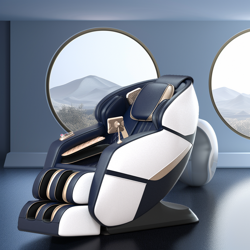 Massage Chair - Manufacturer - 2023 3D 4D SL Track 0 Gravity Salon Massage Chair Bed Full Body