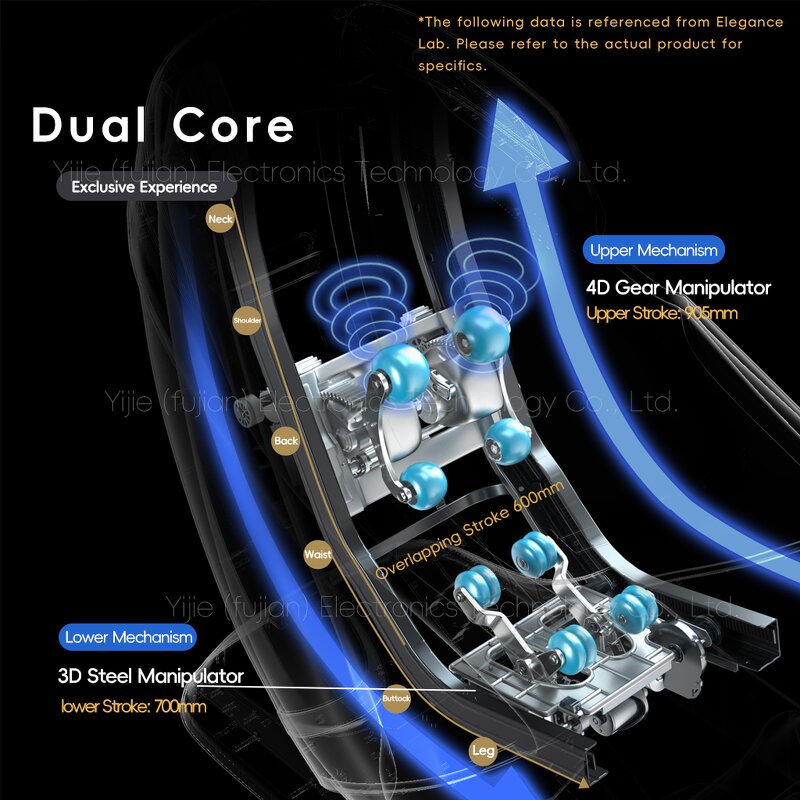 Massage Chair - Manufacturer - 2025 4D Zero Gravity Bluetooth Leather Air Pressure Foldable Portable