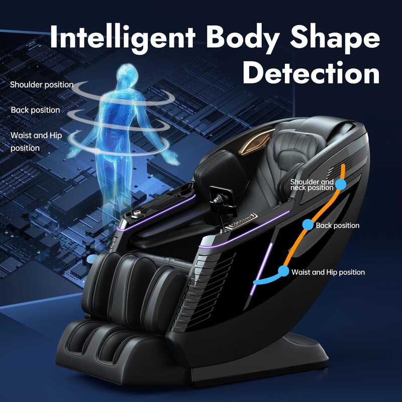 Massage Chair - Manufacturer - 2025 3D Zero Gravity Pedicure Spa Nail Salon Full Body Airbags PU