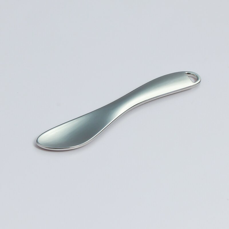 Cosmetic Spatula - Manufacturer - Kinwong Reusable Eye Serum Applicator Mini Metal Scoop