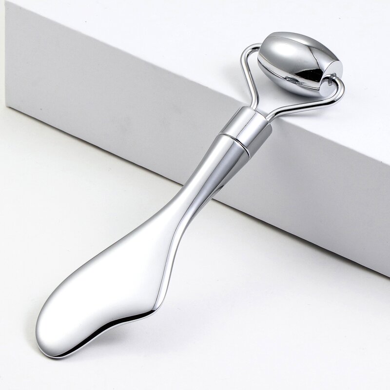 Facial Roller - Manufacturer - Stainless Steel Metal Handle Small Gua Sha Massager