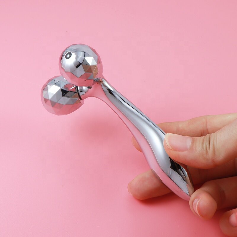 Y Shape Face Roller - Manufacturer - Silver Metal Skin Firming Face Lift Skin Care Tool