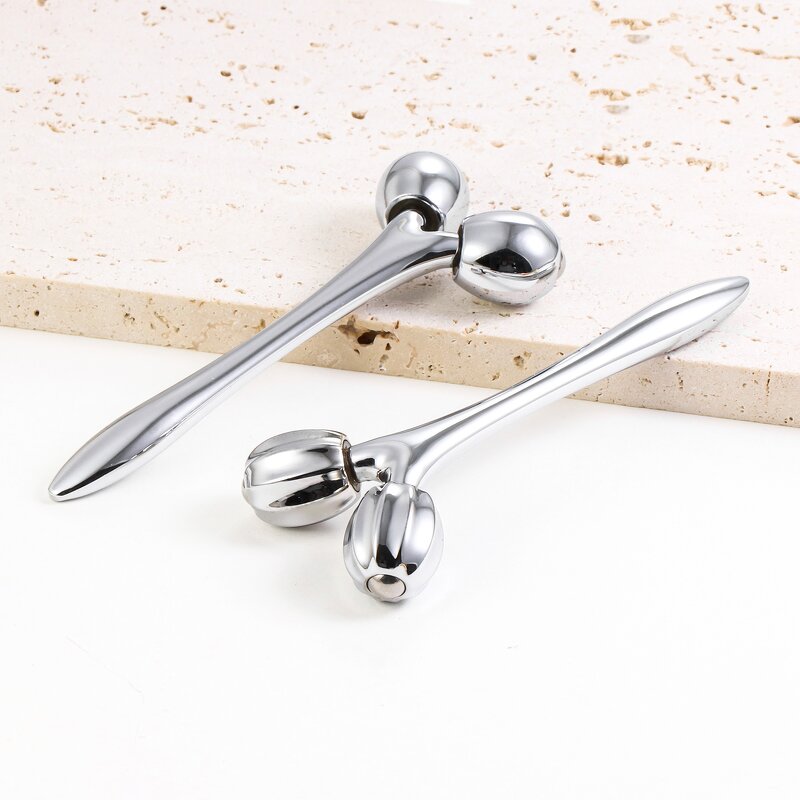 3D Facial Roller - Manufacturer - Jingwang Rose Gold Anti-Wrinkle Face Lifting Slimming