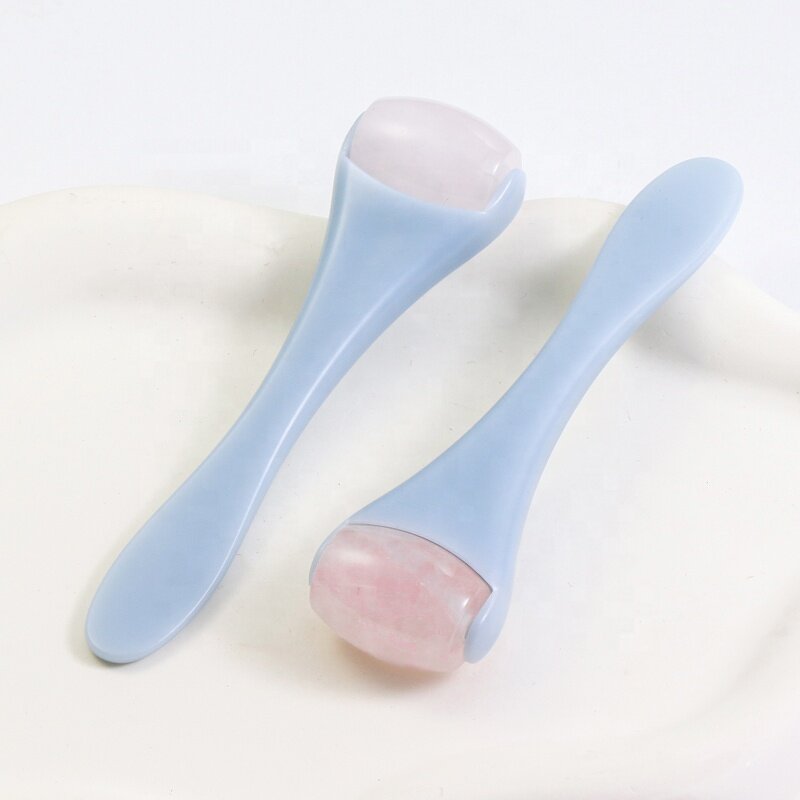 Jade Roller - Manufacturer - Mini Nephrite Pink Quartz Crystal Anti Aging Face Massager