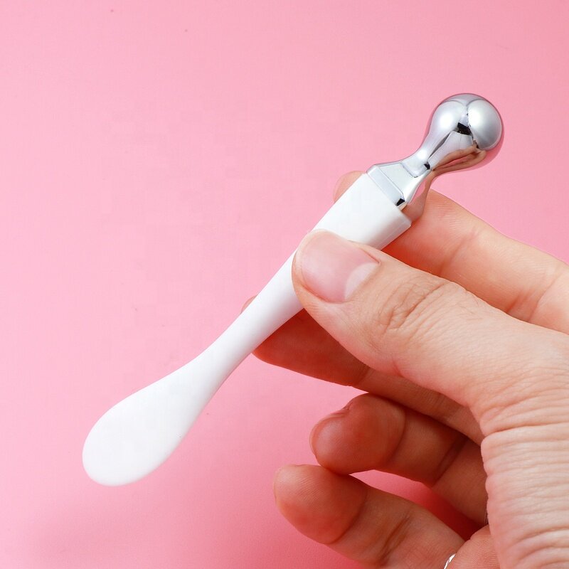 Cosmetic Spatula - Manufacturer - Metal Cream Spoon Mini Black Silicone Makeup Scoop