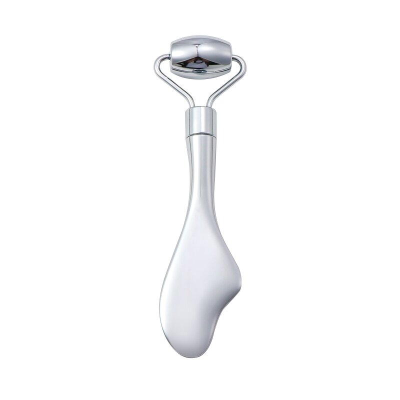 Facial Roller - Manufacturer - Stainless Steel Metal Handle Small Gua Sha Massager