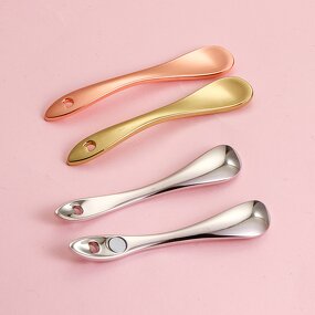 Cosmetic Spatula - Manufacturer - Kinwong Rose Gold Lotion Eye Cream Metal Scoop