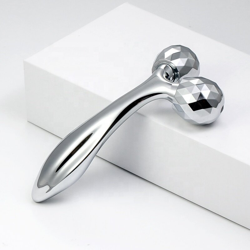 Y Shape Face Roller - Manufacturer - Silver Metal Skin Firming Face Lift Skin Care Tool
