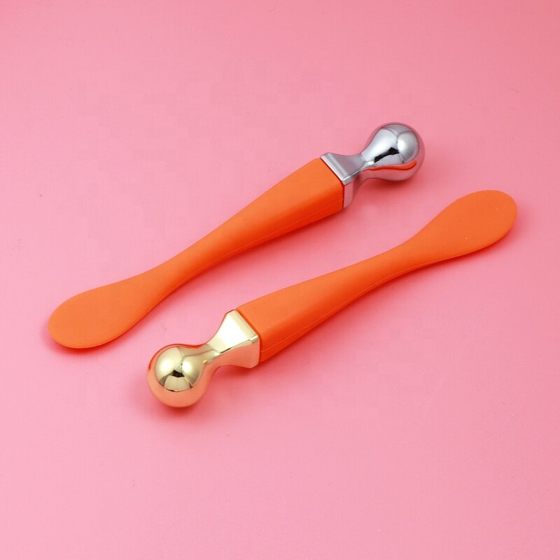 Cosmetic Spatula - Manufacturer - Metal Cream Spoon Mini Black Silicone Makeup Scoop