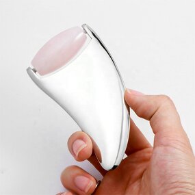 Jade Roller Gua Sha - Manufacturer - Metal Rose Quartz Face Lift Whitening Anti-Puffiness