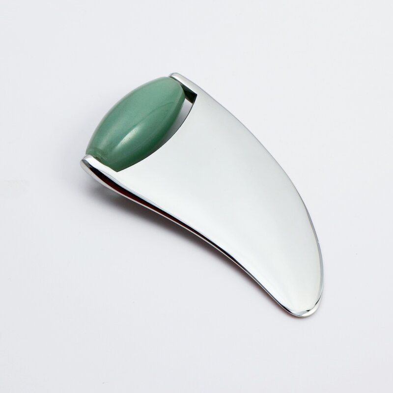Jade Roller Gua Sha - Manufacturer - Metal Rose Quartz Face Lift Whitening Anti-Puffiness