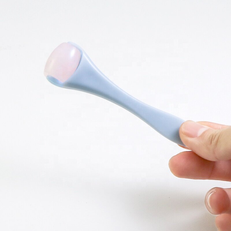 Jade Roller - Manufacturer - Mini Nephrite Pink Quartz Crystal Anti Aging Face Massager