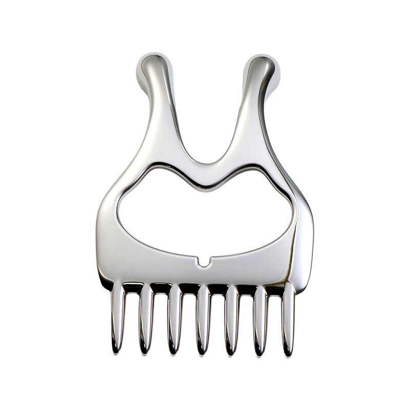 Scalp Massage Comb - Manufacturer - Zinc Alloy Wide Tooth Hair Growth Face Body Massager
