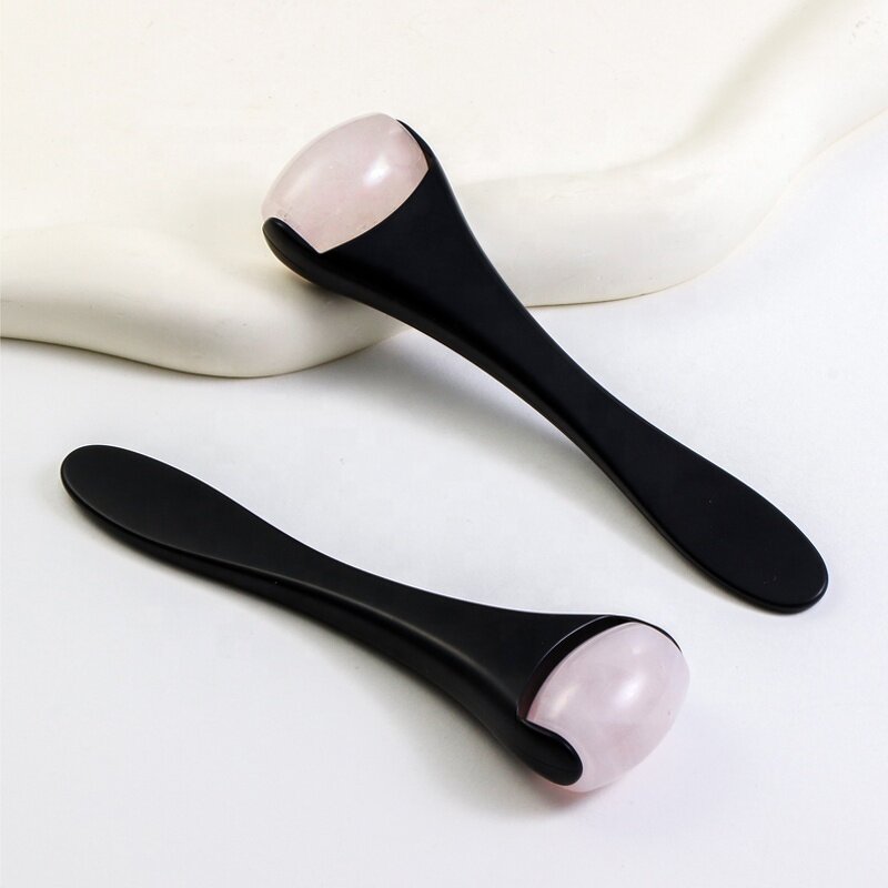 Jade Roller - Manufacturer - 100% Natural Rose Quartz Mini Anti-aging Face Massage