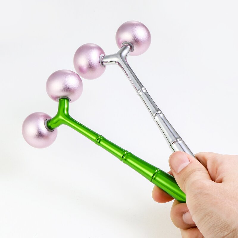 3D Facial Roller - Manufacturer - Metal V Shaped Portable Press Slimming Face Lift