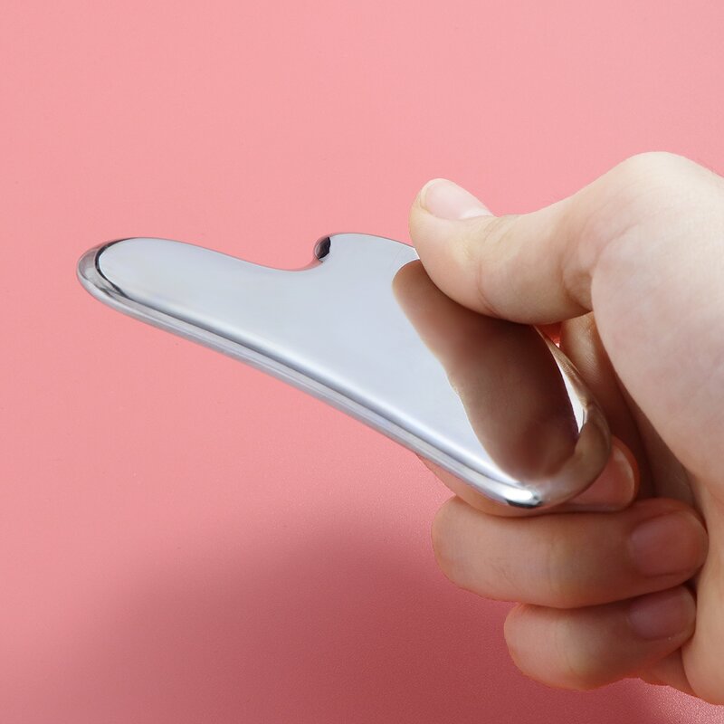 Gua Sha Tool - Manufacturer - Custom Logo 304 Stainless Steel Heart Shape Scraping SPA