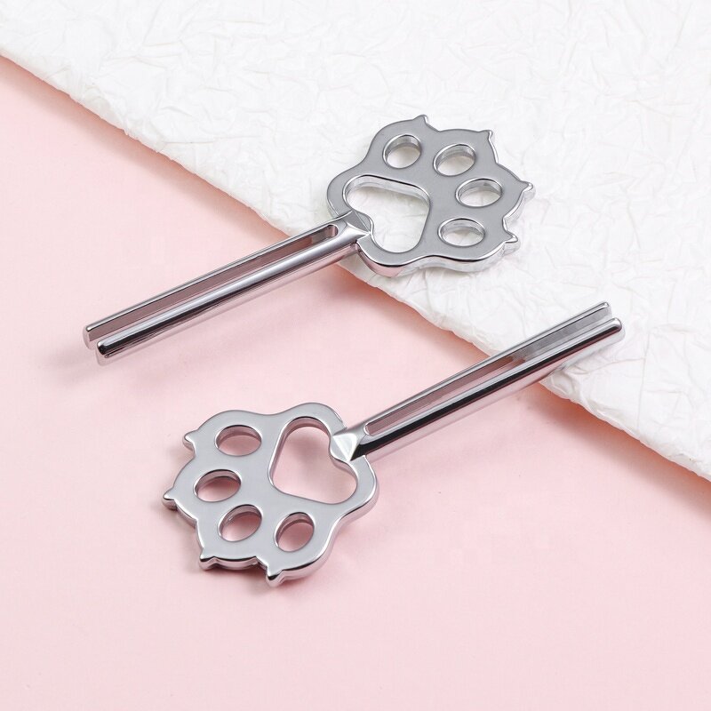 Tube Squeezer - Manufacturer - Key Shape Metal Rose Pattern Cleanser Toothpaste Extruder