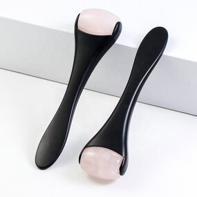 Jade Roller - Manufacturer - 100% Natural Rose Quartz Mini Anti-aging Face Massage