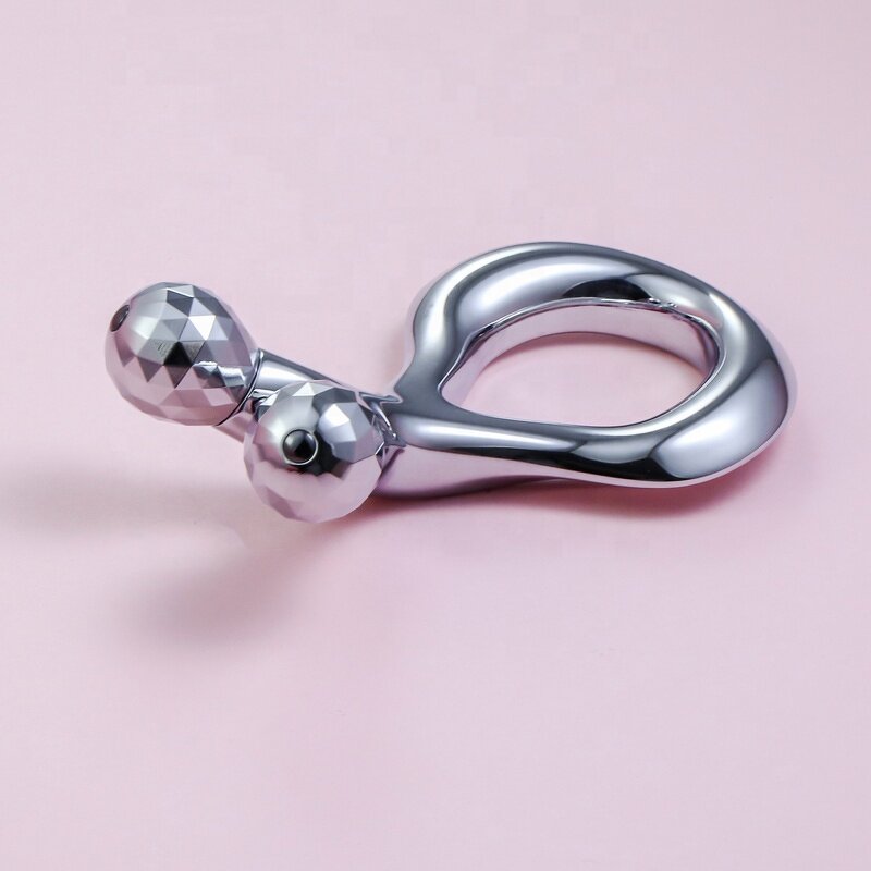 Face Roller Gua Sha - Manufacturer - Jingwang Gly22030 Hollow Handle Metal Anti-Aging