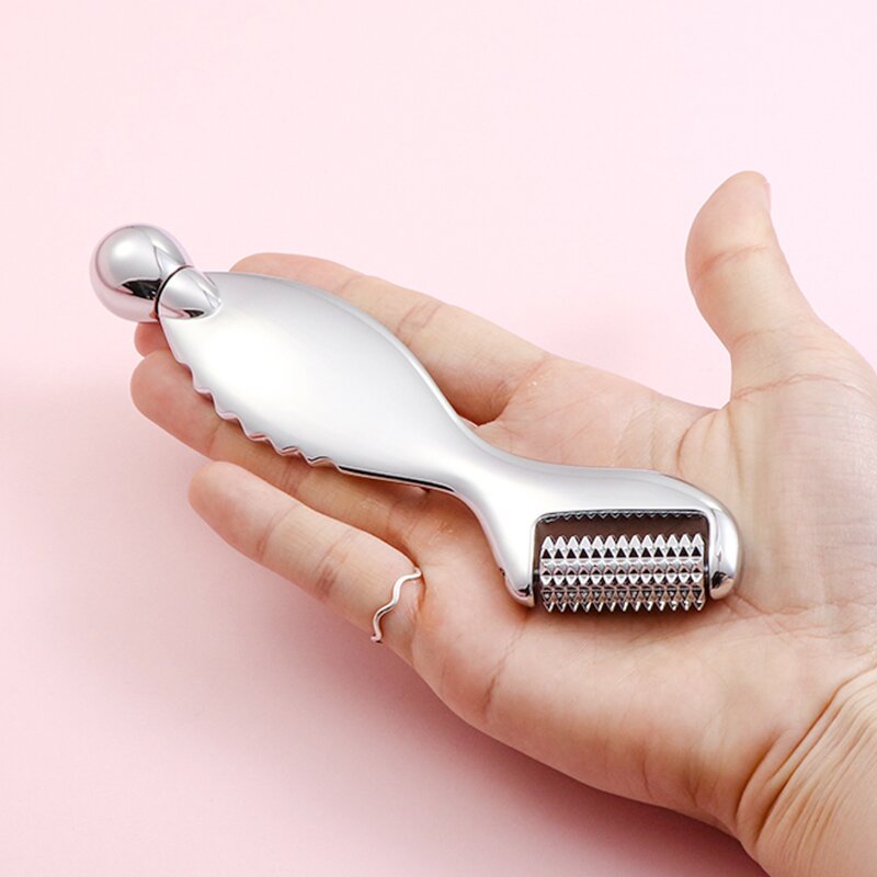 Derma Roller - Manufacturer - Private Label Metal V Shape Micro Needles Eyes Face US Plug