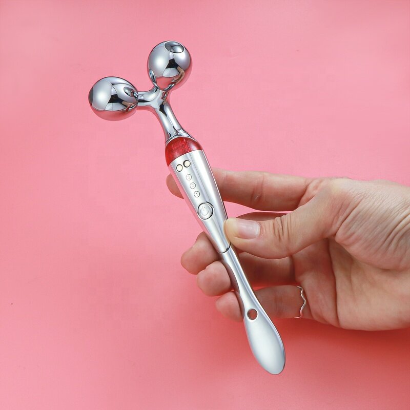 3D Electric Massager - Manufacturer - Microcurrent Stainless Steel Roller Eye Massage Pen