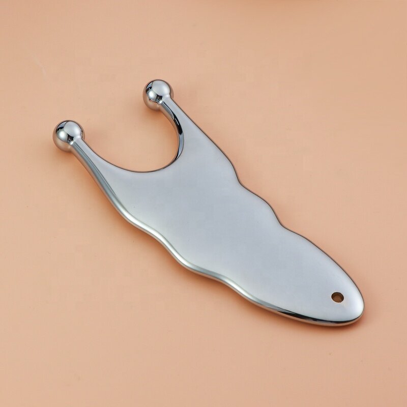 Gua Sha Scraper - Manufacturer - Large Zinc Alloy Metal Facial Body Skin Care Massage Tool
