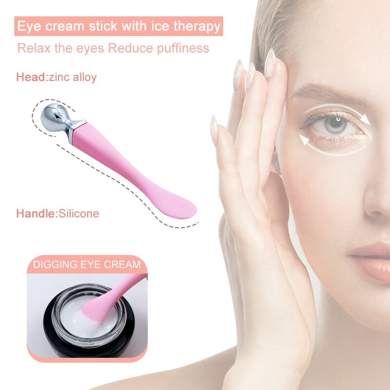 Cosmetic Spatula - Manufacturer - Metal Cream Spoon Mini Black Silicone Makeup Scoop