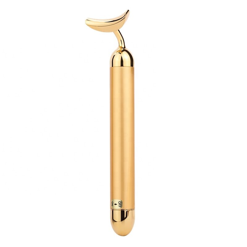 24K Golden Massager - Manufacturer - Jingwang 2024 CN Plug Lotus Leaf Head Face Lift