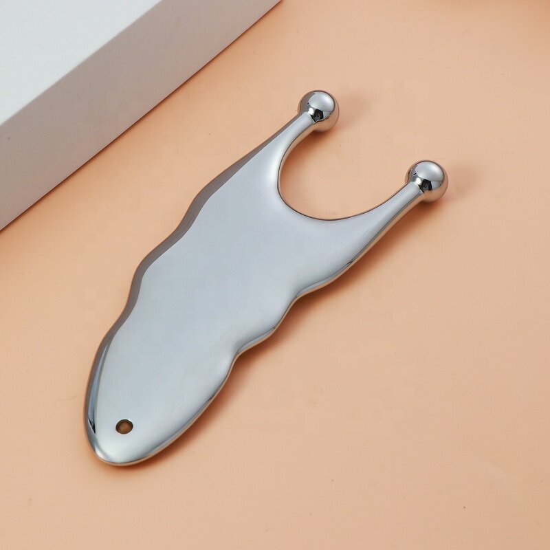 Gua Sha Scraper - Manufacturer - Large Zinc Alloy Metal Facial Body Skin Care Massage Tool