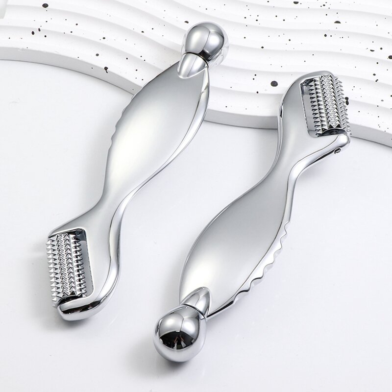 Derma Roller - Manufacturer - Private Label Metal V Shape Micro Needles Eyes Face US Plug